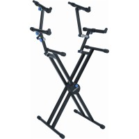 Quik Lok QL-723 double-brace, triple-tier "X" keyboard stand